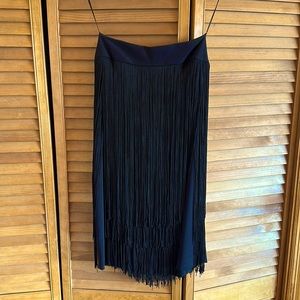 Show stopping strapless flapper style dress
